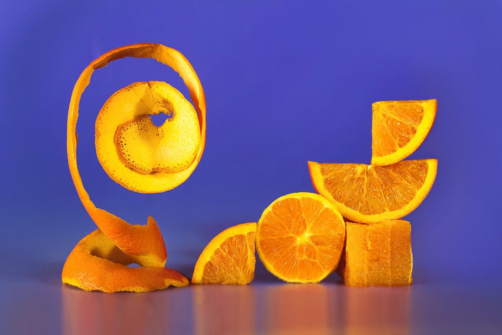 φλούδες πορτοκαλιού